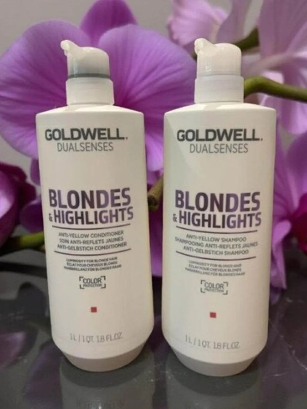 Goldwell Dualsenses Blondes & Highlights Anti-Yellow Shampoo & Conditioner Duo